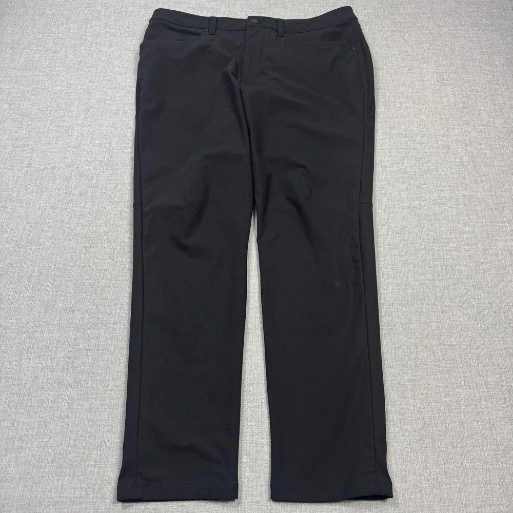 Lululemon ABC Slim Pants Golf Mens 32x30 Black Chino Stretch Performance